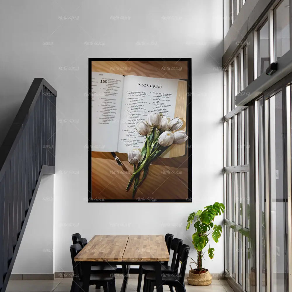 Proverbs- Bible verse wall art and Christian wall art by Faith Girlie featuring faith-inspired designs, uplifting Scripture, and modern Christian home decor. Perfect for Christian living room decor, bedroom decor, office decor, prayer room decor, and meaningful Christian gifts for women and families.-Faith Girlie