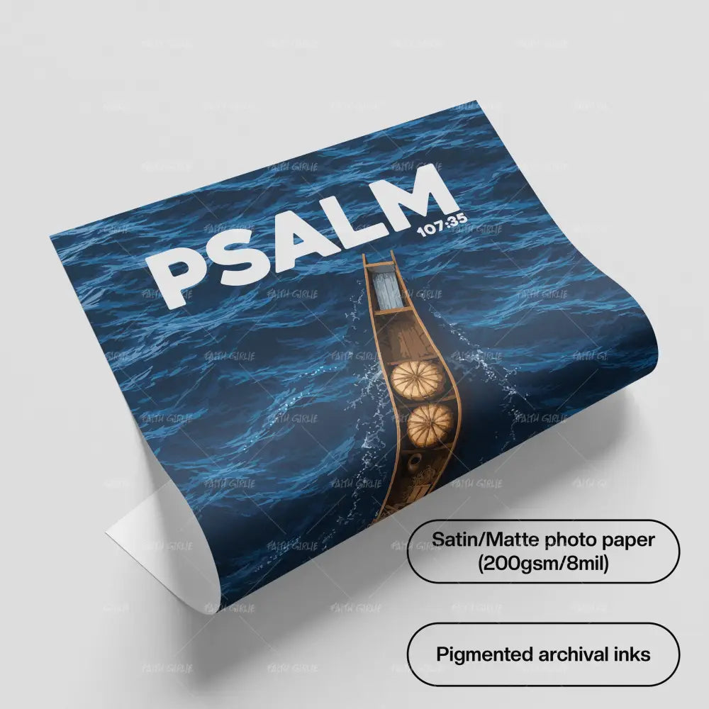 Psalm 107:35 - Wall Art
