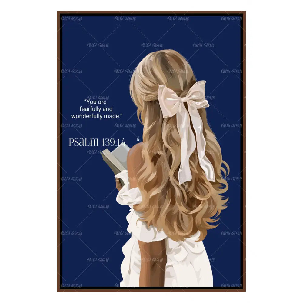 Psalm 139:14- Bible verse wall art and Christian wall art by Faith Girlie featuring faith-inspired designs, uplifting Scripture, and modern Christian home decor. Perfect for Christian living room decor, bedroom decor, office decor, prayer room decor, and meaningful Christian gifts for women and families.-Faith Girlie
