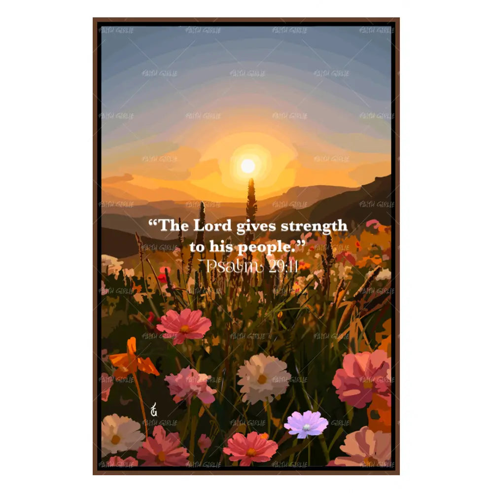 Psalm 29:11- Bible verse wall art and Christian wall art by Faith Girlie featuring faith-inspired designs, uplifting Scripture, and modern Christian home decor. Perfect for Christian living room decor, bedroom decor, office decor, prayer room decor, and meaningful Christian gifts for women and families.-Faith Girlie