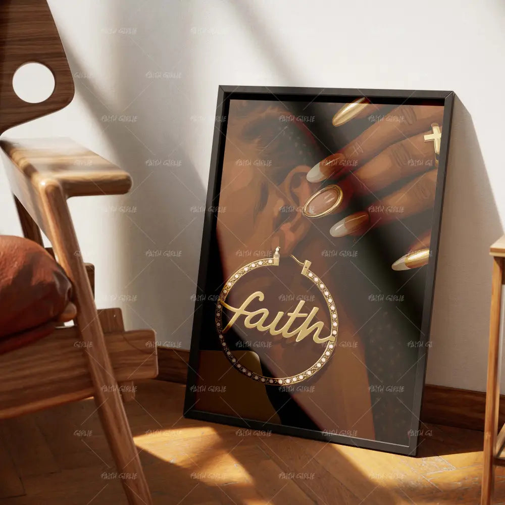 Rocking Faith- Bible verse wall art and Christian wall art by Faith Girlie featuring faith-inspired designs, uplifting Scripture, and modern Christian home decor. Perfect for Christian living room decor, bedroom decor, office decor, prayer room decor, and meaningful Christian gifts for women and families.-Faith Girlie