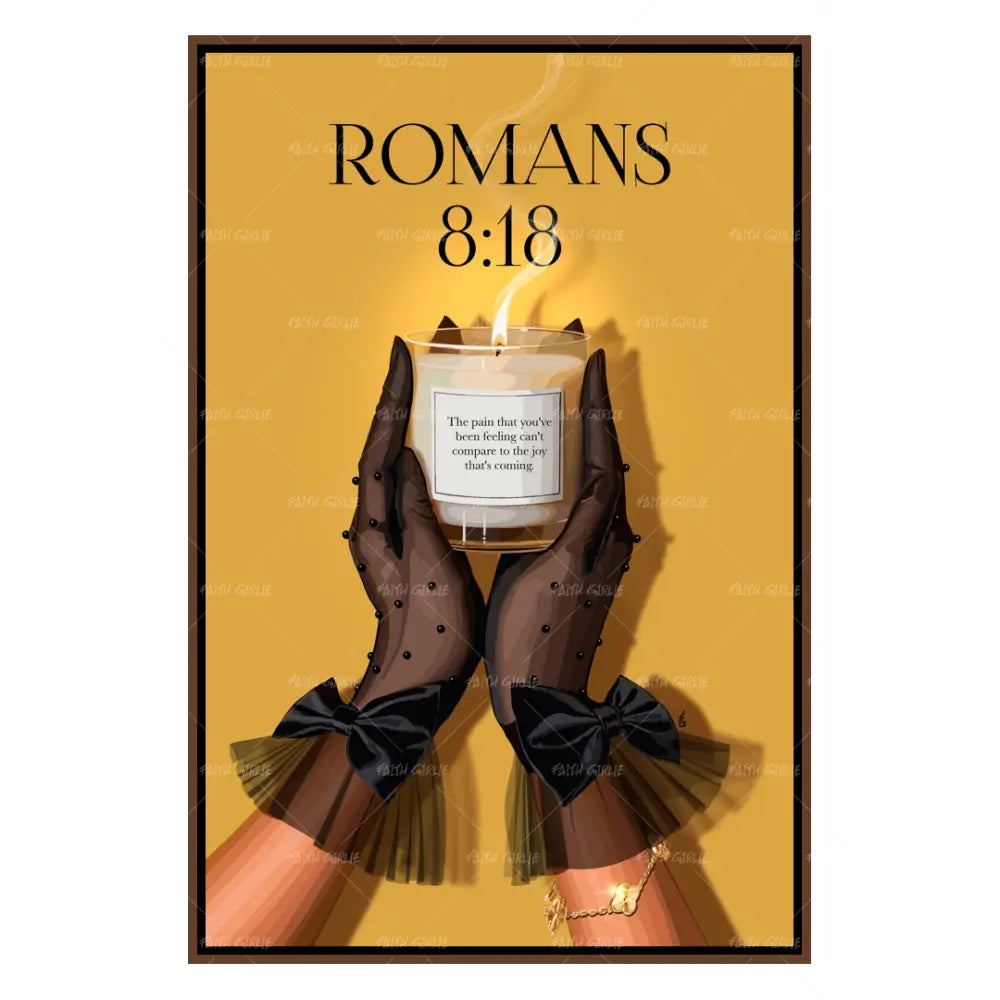 Romans 8:18- Bible verse wall art and Christian wall art by Faith Girlie featuring faith-inspired designs, uplifting Scripture, and modern Christian home decor. Perfect for Christian living room decor, bedroom decor, office decor, prayer room decor, and meaningful Christian gifts for women and families.-Faith Girlie