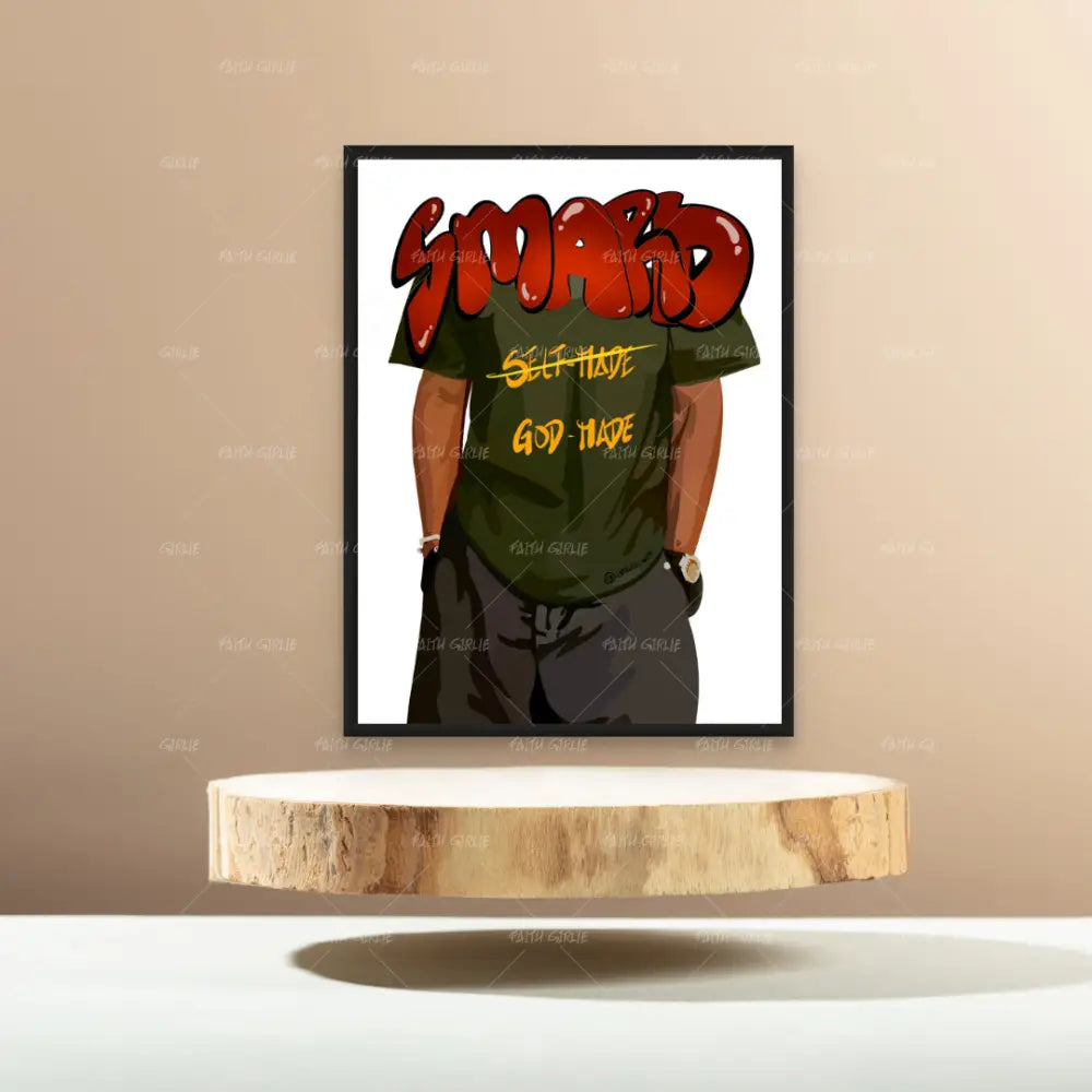 Smard Made II-wall art print featuring decorative artistic design suitable for living rooms, offices, and schools by Faith Girlie. Elevate your space with faith-inspired wall art designed to bring peace, purpose, and beauty into your home. At Faith Girlie, each piece is thoughtfully created to inspire reflection, strengthen faith, and celebrate a life grounded in God’s word.