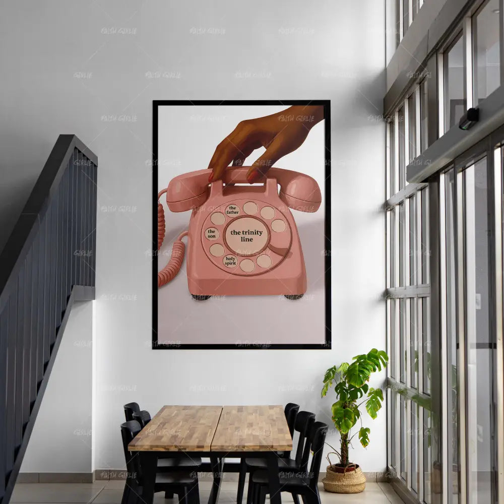 The Trinity Line-wall art print featuring decorative artistic design suitable for living rooms, offices, and schools by Faith Girlie. Elevate your space with faith-inspired wall art designed to bring peace, purpose, and beauty into your home. At Faith Girlie, each piece is thoughtfully created to inspire reflection, strengthen faith, and celebrate a life grounded in God’s word.