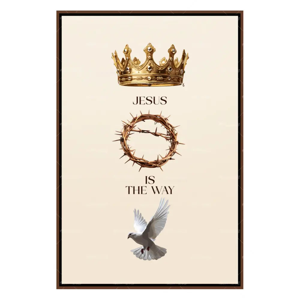 The Way- Bible verse wall art and Christian wall art by Faith Girlie featuring faith-inspired designs, uplifting Scripture, and modern Christian home decor. Perfect for Christian living room decor, bedroom decor, office decor, prayer room decor, and meaningful Christian gifts for women and families.-Faith Girlie
