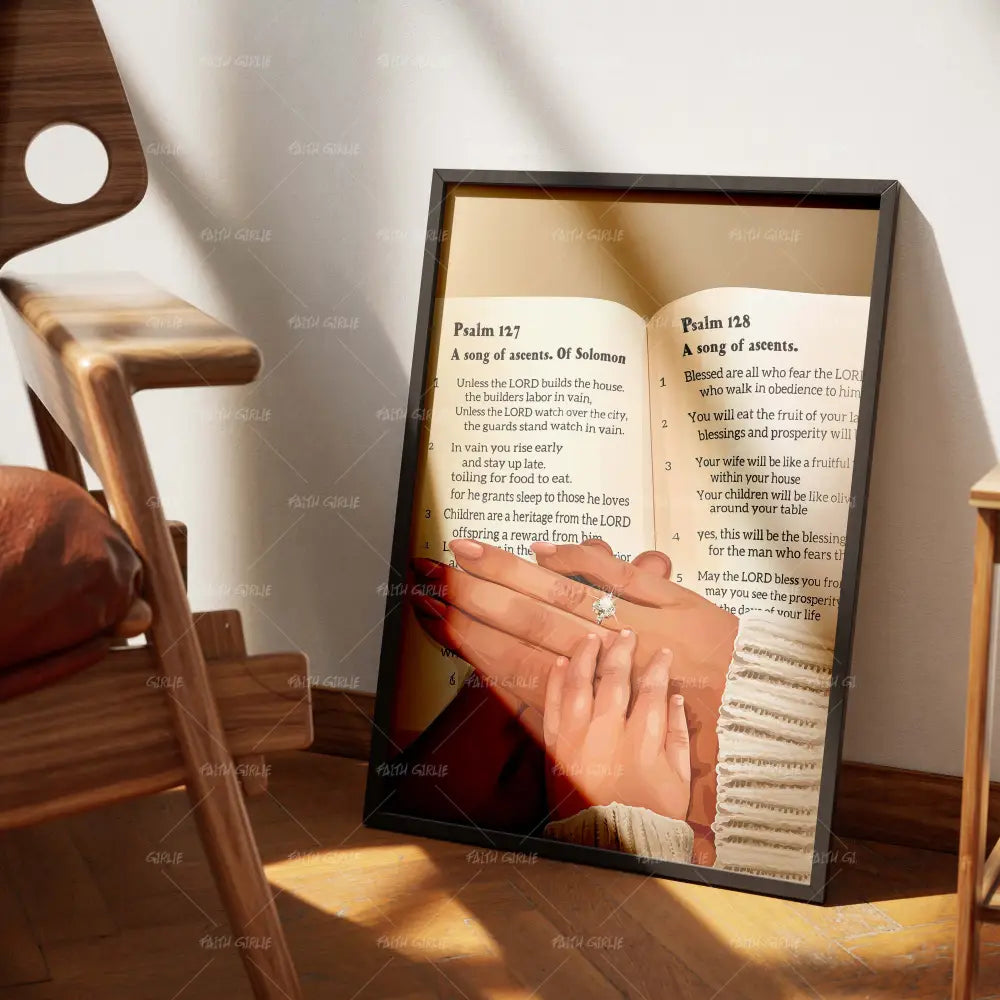 Three In His Hands- Bible verse wall art and Christian wall art by Faith Girlie featuring faith-inspired designs, uplifting Scripture, and modern Christian home decor. Perfect for Christian living room decor, bedroom decor, office decor, prayer room decor, and meaningful Christian gifts for women and families.-Faith Girlie