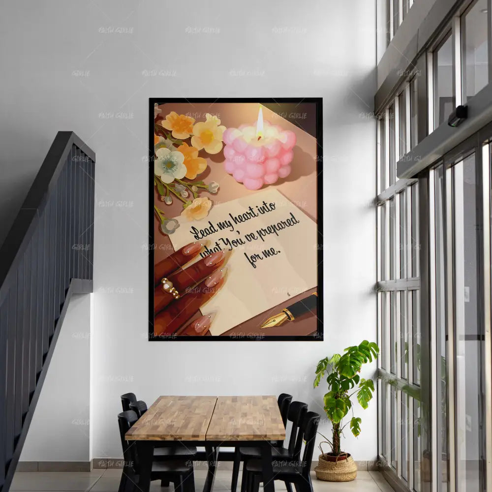 Where He Leads-wall art print featuring decorative artistic design suitable for living rooms, offices, and schools by Faith Girlie. Elevate your space with faith-inspired wall art designed to bring peace, purpose, and beauty into your home. At Faith Girlie, each piece is thoughtfully created to inspire reflection, strengthen faith, and celebrate a life grounded in God’s word.