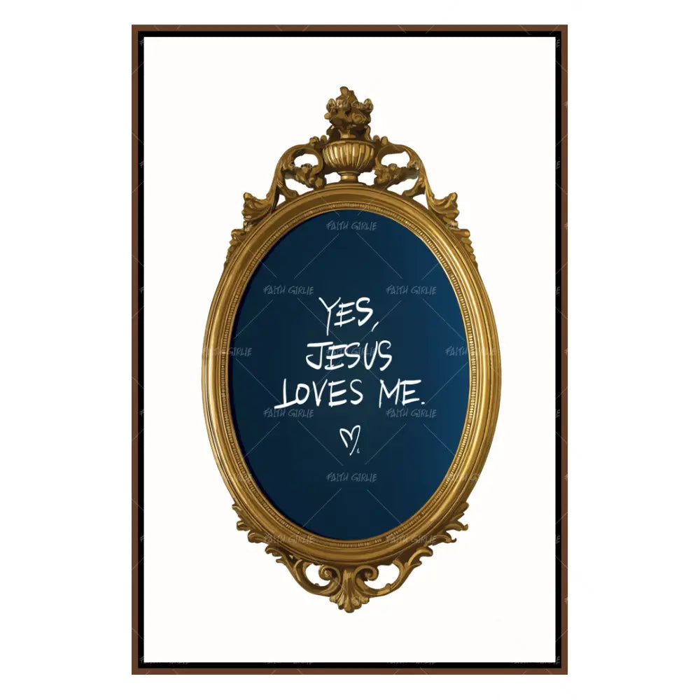 Yes Jesus Loves Me-wall art print featuring decorative artistic design suitable for living rooms, offices, and schools by Faith Girlie. Elevate your space with faith-inspired wall art designed to bring peace, purpose, and beauty into your home. At Faith Girlie, each piece is thoughtfully created to inspire reflection, strengthen faith, and celebrate a life grounded in God’s word.