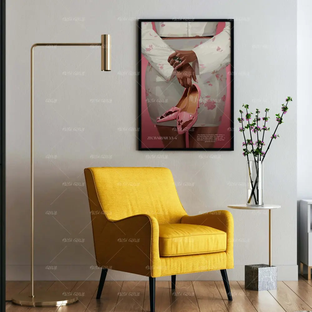 Zechariah 3:3-4-wall art print featuring decorative artistic design suitable for living rooms, offices, and schools by Faith Girlie. Elevate your space with faith-inspired wall art designed to bring peace, purpose, and beauty into your home. At Faith Girlie, each piece is thoughtfully created to inspire reflection, strengthen faith, and celebrate a life grounded in God’s word.