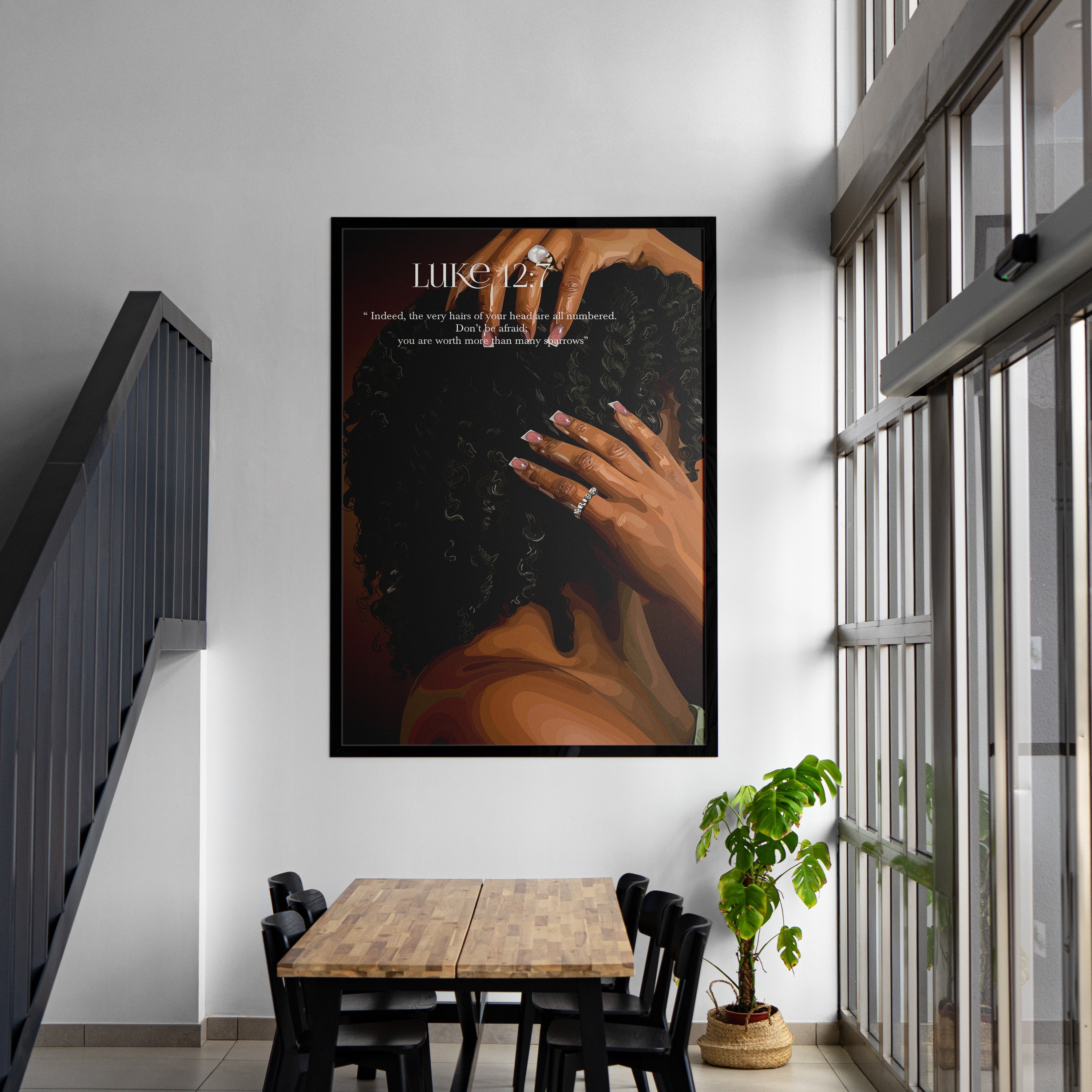 Luke 12:7- Bible verse wall art and Christian wall art by Faith Girlie featuring faith-inspired designs, uplifting Scripture, and modern Christian home decor. Perfect for Christian living room decor, bedroom decor, office decor, prayer room decor, and meaningful Christian gifts for women and families.-Faith Girlie