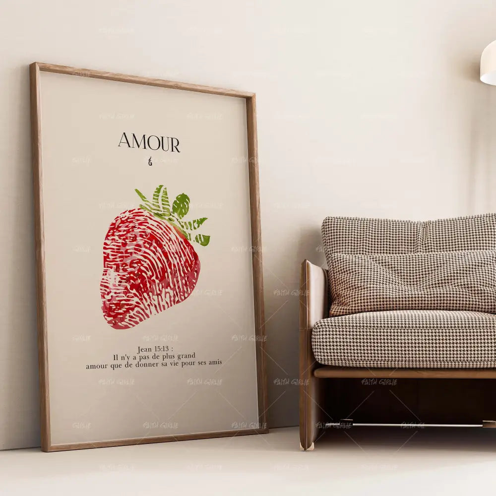 Amour- Bible verse wall art and Christian wall art by Faith Girlie featuring faith-inspired designs, uplifting Scripture, and modern Christian home decor. Perfect for Christian living room decor, bedroom decor, office decor, prayer room decor, and meaningful Christian gifts for women and families.-Faith Girlie