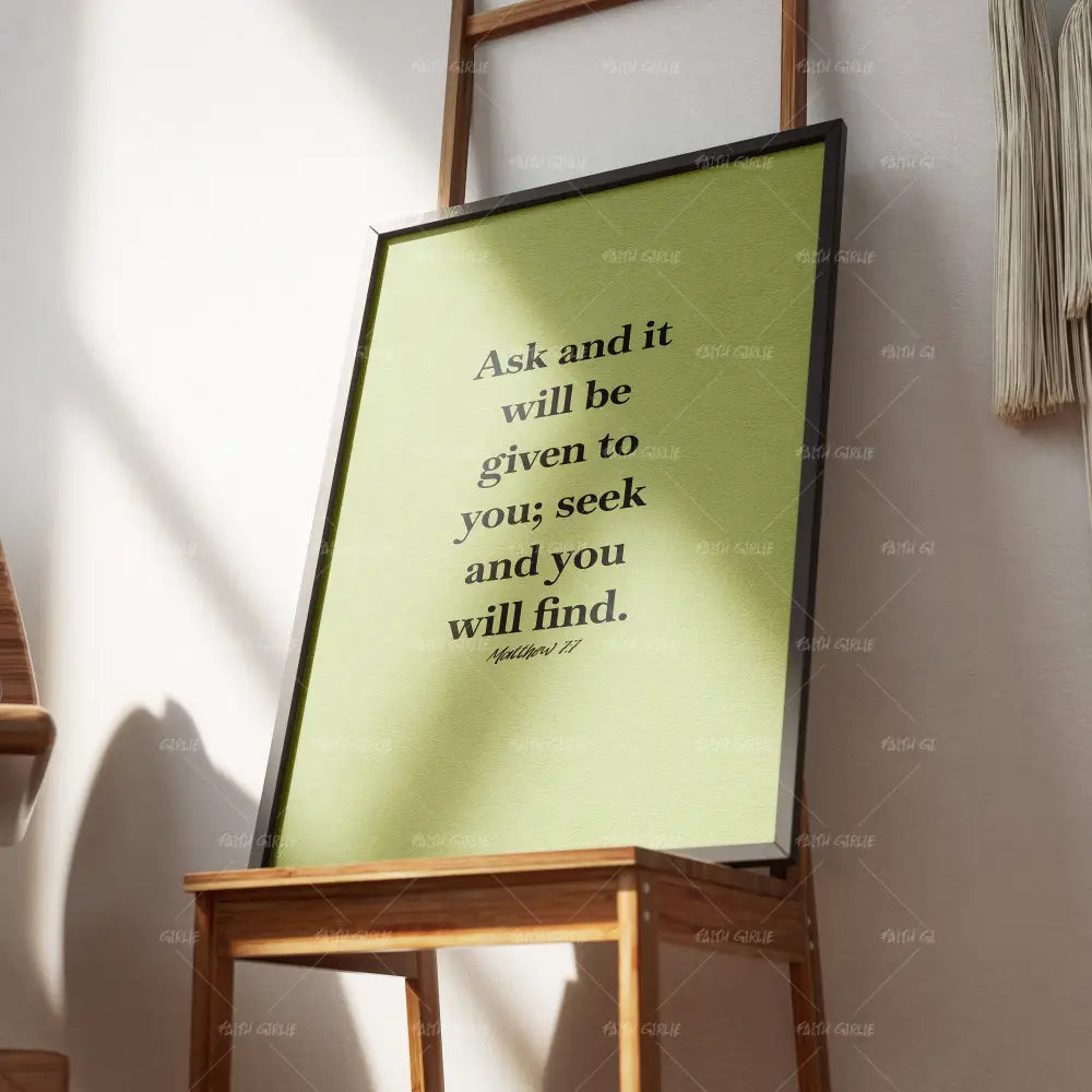 Ask and Seek - Wall Art