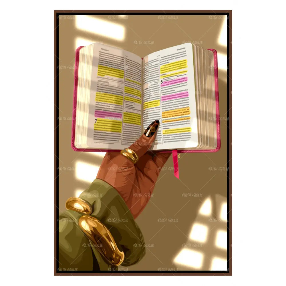 Bible Highlights- Bible verse wall art and Christian wall art by Faith Girlie featuring faith-inspired designs, uplifting Scripture, and modern Christian home decor. Perfect for Christian living room decor, bedroom decor, office decor, prayer room decor, and meaningful Christian gifts for women and families.-Faith Girlie