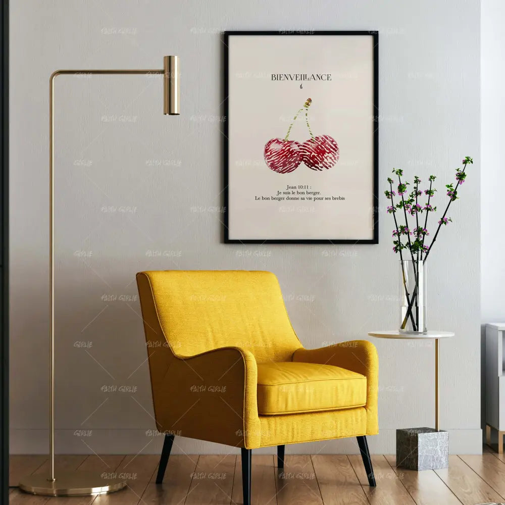 Bienveillance-wall art print featuring decorative artistic design suitable for living rooms, offices, and schools by Faith Girlie. Elevate your space with faith-inspired wall art designed to bring peace, purpose, and beauty into your home. At Faith Girlie, each piece is thoughtfully created to inspire reflection, strengthen faith, and celebrate a life grounded in God’s word.