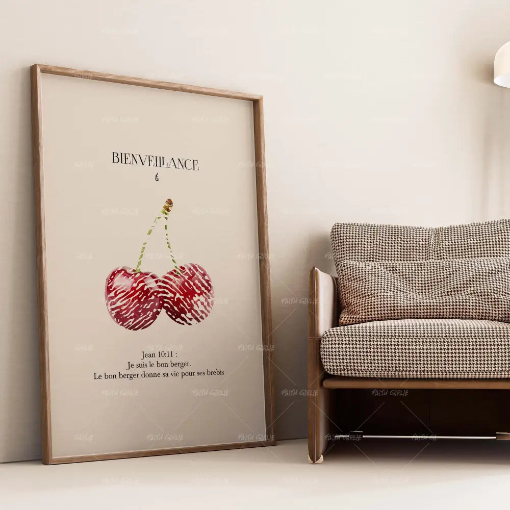 Bienveillance- Bible verse wall art and Christian wall art by Faith Girlie featuring faith-inspired designs, uplifting Scripture, and modern Christian home decor. Perfect for Christian living room decor, bedroom decor, office decor, prayer room decor, and meaningful Christian gifts for women and families.-Faith Girlie