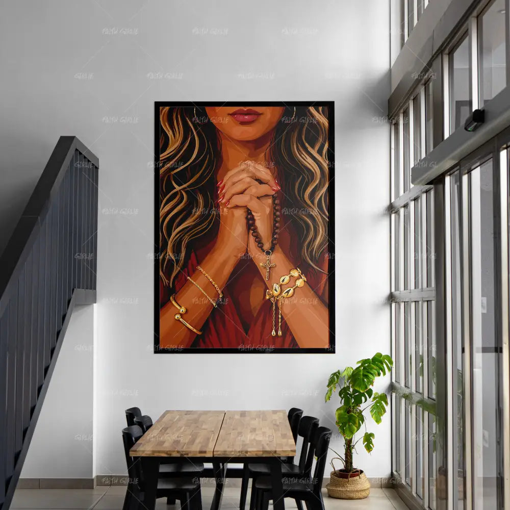 Clasp of Faith- Bible verse wall art and Christian wall art by Faith Girlie featuring faith-inspired designs, uplifting Scripture, and modern Christian home decor. Perfect for Christian living room decor, bedroom decor, office decor, prayer room decor, and meaningful Christian gifts for women and families.-Faith Girlie