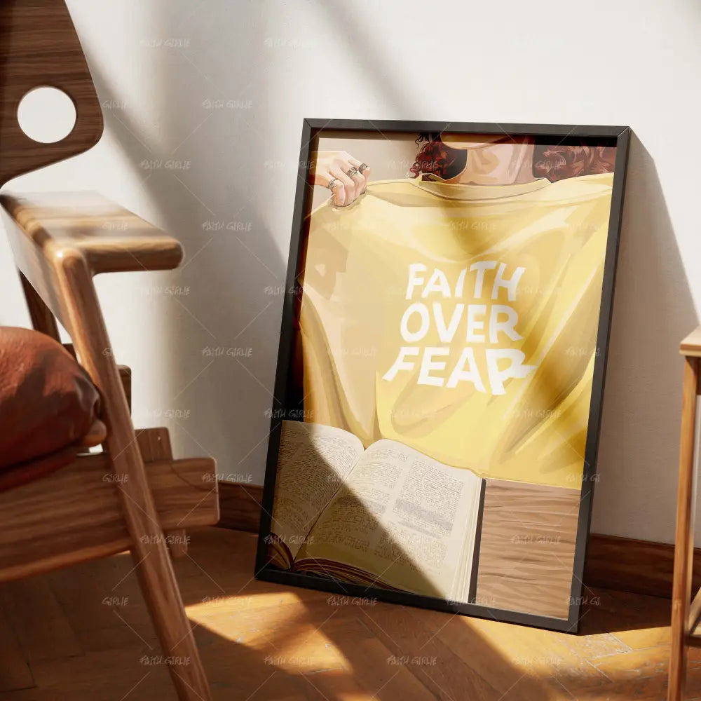 Faith First-wall art print featuring decorative artistic design suitable for living rooms, offices, and schools by Faith Girlie. Elevate your space with faith-inspired wall art designed to bring peace, purpose, and beauty into your home. At Faith Girlie, each piece is thoughtfully created to inspire reflection, strengthen faith, and celebrate a life grounded in God’s word.