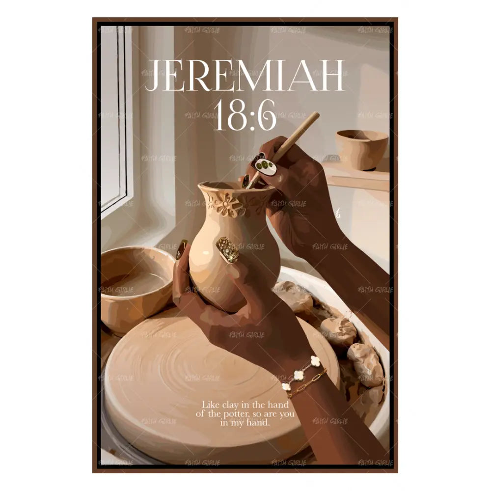 Formed Not Finished-wall art print featuring decorative artistic design suitable for living rooms, offices, and schools by Faith Girlie. Elevate your space with faith-inspired wall art designed to bring peace, purpose, and beauty into your home. At Faith Girlie, each piece is thoughtfully created to inspire reflection, strengthen faith, and celebrate a life grounded in God’s word.