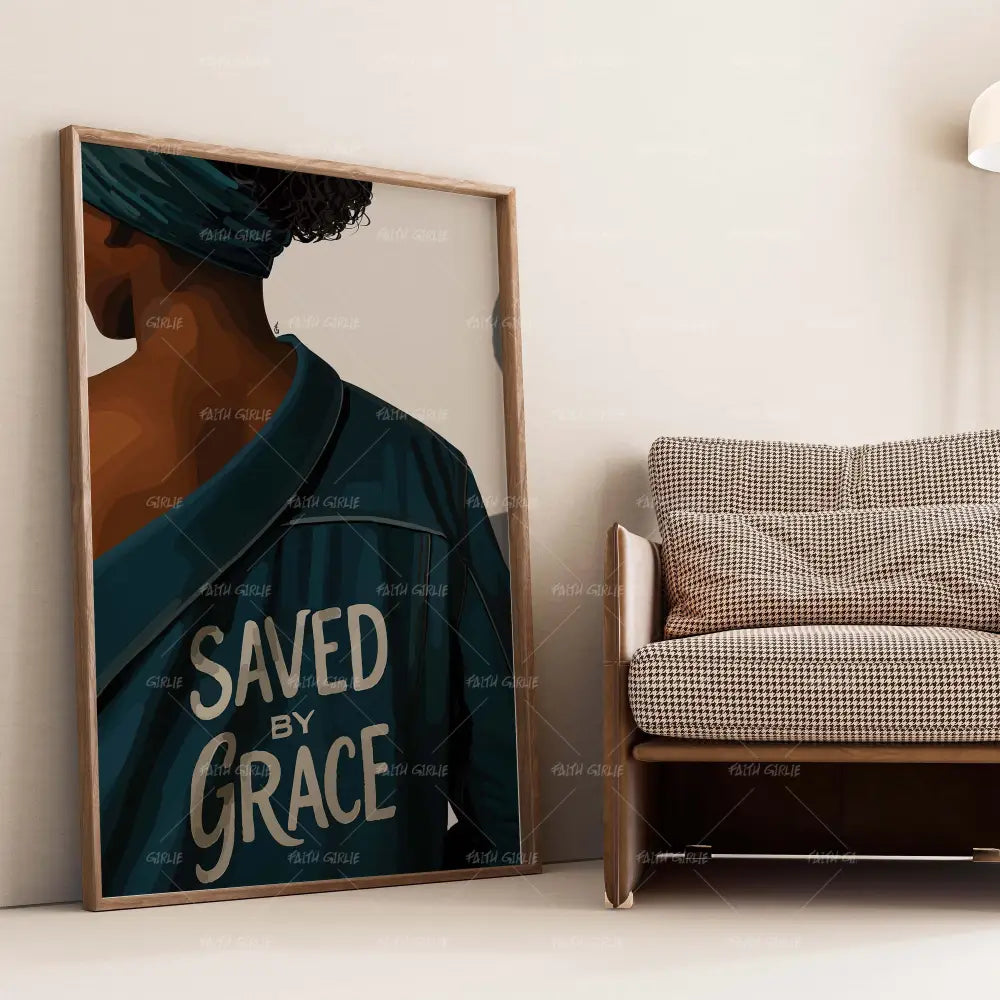 Headwrap & Grace- Bible verse wall art and Christian wall art by Faith Girlie featuring faith-inspired designs, uplifting Scripture, and modern Christian home decor. Perfect for Christian living room decor, bedroom decor, office decor, prayer room decor, and meaningful Christian gifts for women and families.-Faith Girlie