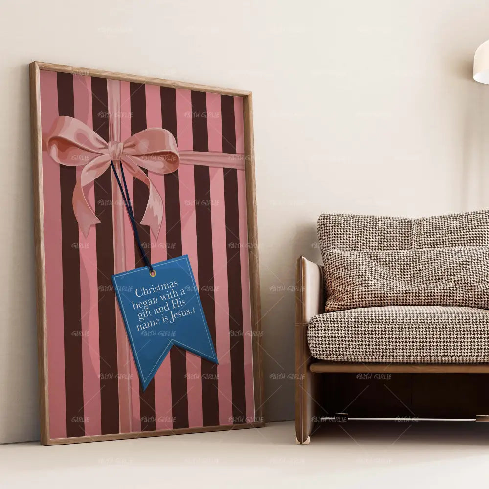 Heaven Sent- Bible verse wall art and Christian wall art by Faith Girlie featuring faith-inspired designs, uplifting Scripture, and modern Christian home decor. Perfect for Christian living room decor, bedroom decor, office decor, prayer room decor, and meaningful Christian gifts for women and families.-Faith Girlie