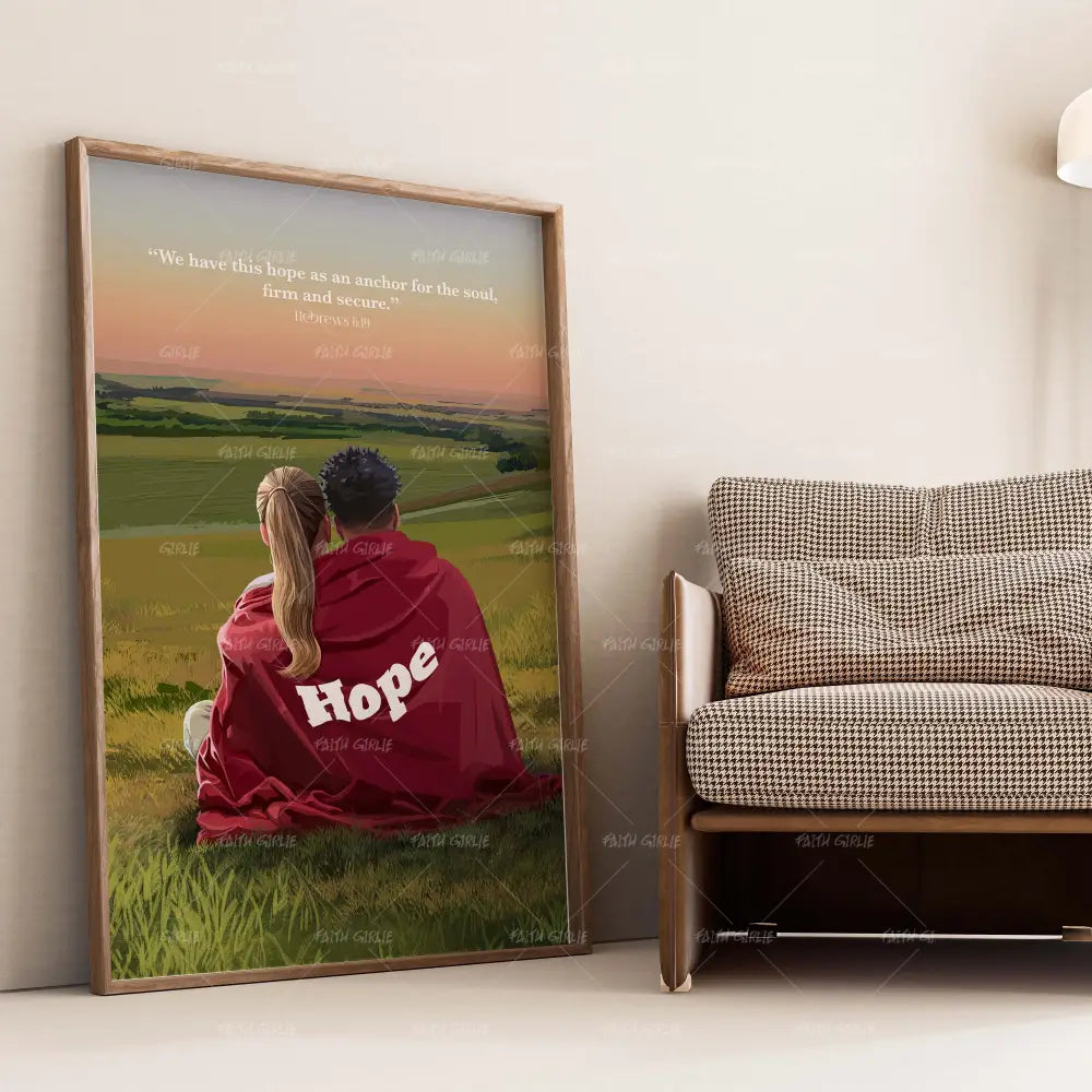 Hope Love Covers- Bible verse wall art and Christian wall art by Faith Girlie featuring faith-inspired designs, uplifting Scripture, and modern Christian home decor. Perfect for Christian living room decor, bedroom decor, office decor, prayer room decor, and meaningful Christian gifts for women and families.-Faith Girlie