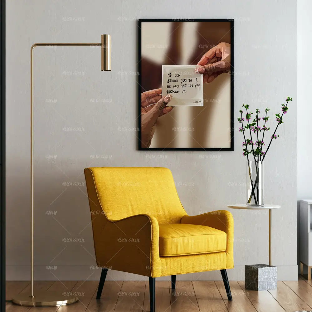 If God- Bible verse wall art and Christian wall art by Faith Girlie featuring faith-inspired designs, uplifting Scripture, and modern Christian home decor. Perfect for Christian living room decor, bedroom decor, office decor, prayer room decor, and meaningful Christian gifts for women and families.-Faith Girlie