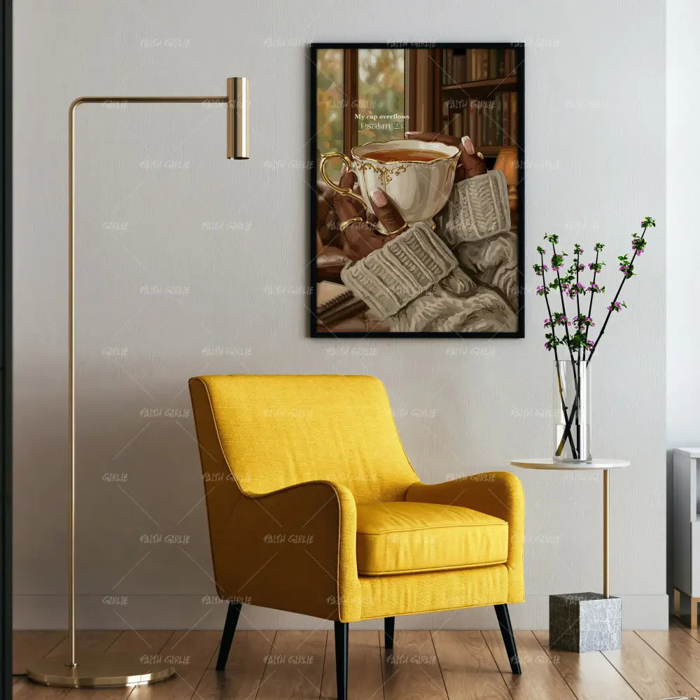It Overflows- Bible verse wall art and Christian wall art by Faith Girlie featuring faith-inspired designs, uplifting Scripture, and modern Christian home decor. Perfect for Christian living room decor, bedroom decor, office decor, prayer room decor, and meaningful Christian gifts for women and families.-Faith Girlie