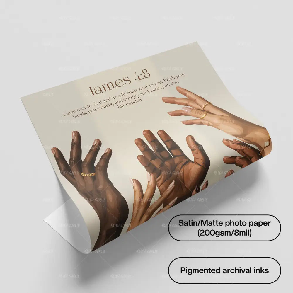 James 4:8 - Wall Art