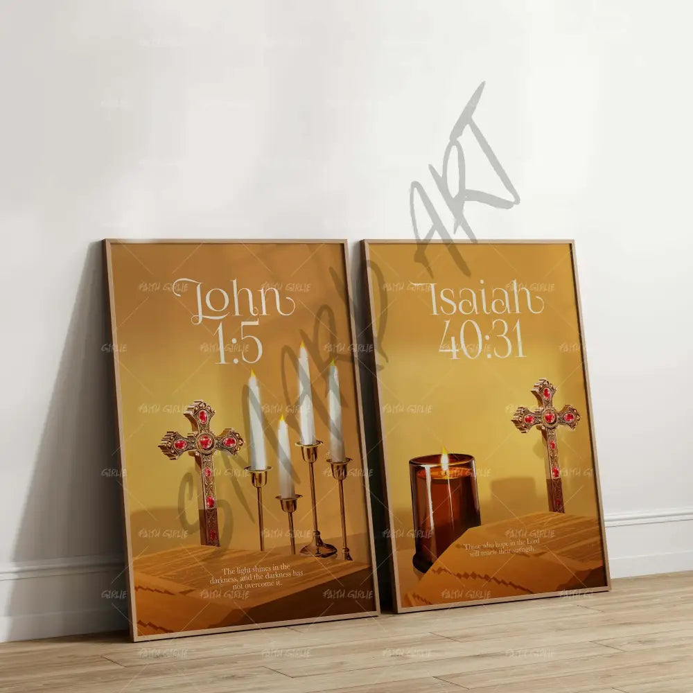 John 1:5- Bible verse wall art and Christian wall art by Faith Girlie featuring faith-inspired designs, uplifting Scripture, and modern Christian home decor. Perfect for Christian living room decor, bedroom decor, office decor, prayer room decor, and meaningful Christian gifts for women and families.-Faith Girlie