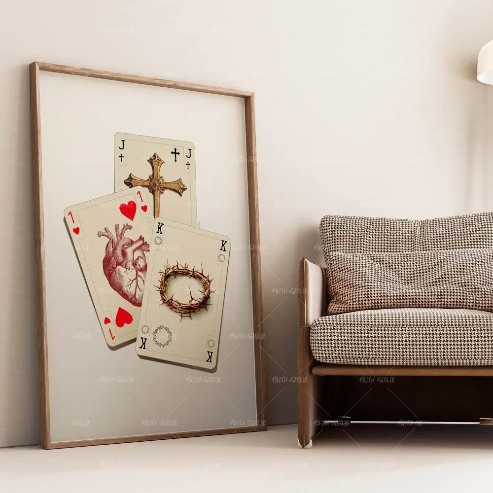 Kingdom Cards- Bible verse wall art and Christian wall art by Faith Girlie featuring faith-inspired designs, uplifting Scripture, and modern Christian home decor. Perfect for Christian living room decor, bedroom decor, office decor, prayer room decor, and meaningful Christian gifts for women and families.-Faith Girlie