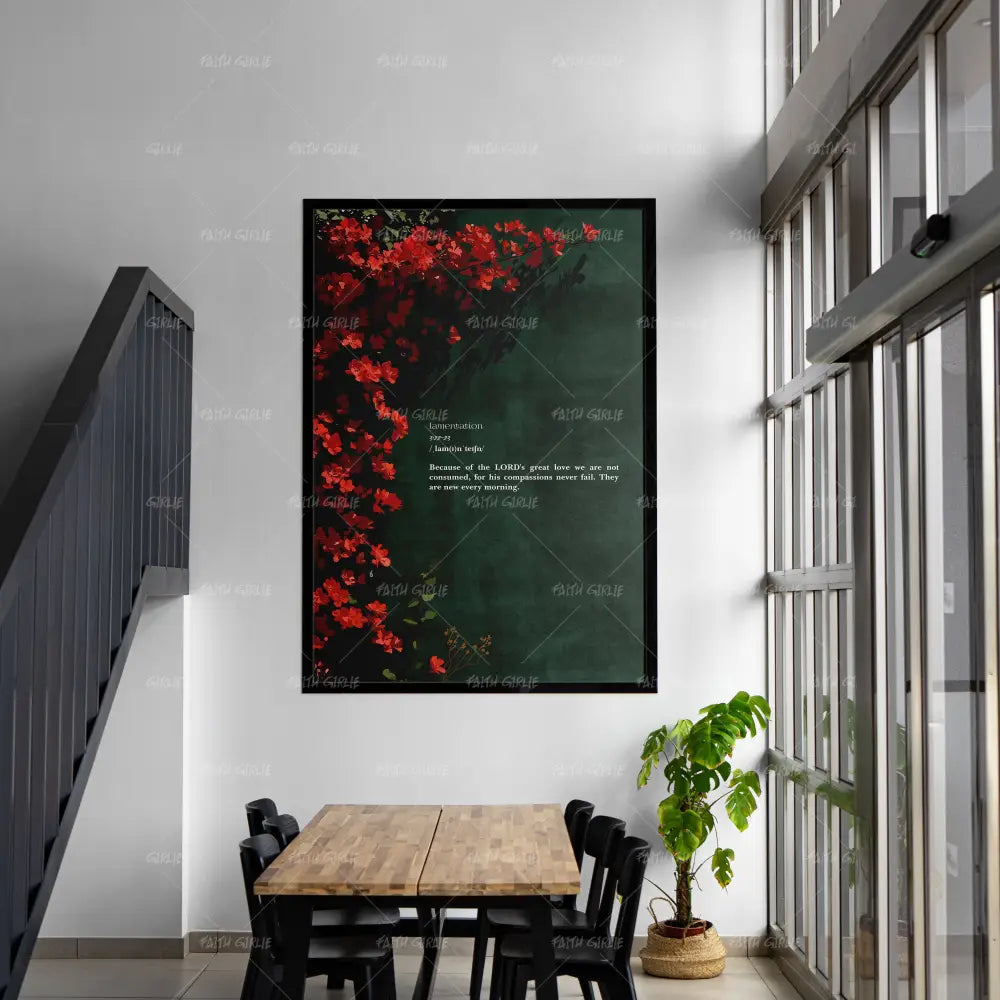 Lamentations 3:22–23- Bible verse wall art and Christian wall art by Faith Girlie featuring faith-inspired designs, uplifting Scripture, and modern Christian home decor. Perfect for Christian living room decor, bedroom decor, office decor, prayer room decor, and meaningful Christian gifts for women and families.-Faith Girlie
