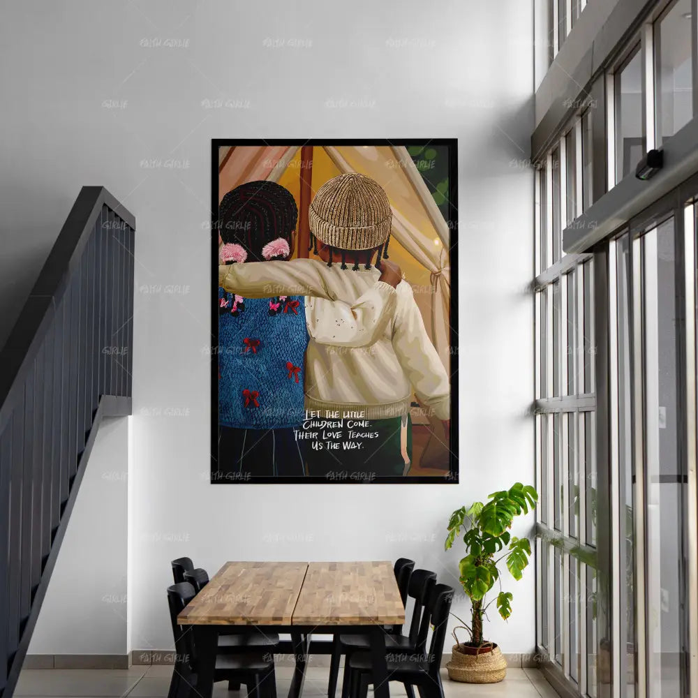 Little Love- Bible verse wall art and Christian wall art by Faith Girlie featuring faith-inspired designs, uplifting Scripture, and modern Christian home decor. Perfect for Christian living room decor, bedroom decor, office decor, prayer room decor, and meaningful Christian gifts for women and families.-Faith Girlie