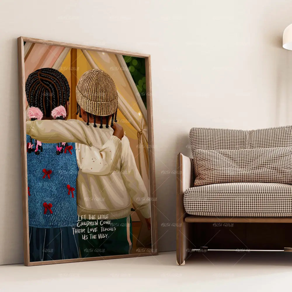 Little Love- Bible verse wall art and Christian wall art by Faith Girlie featuring faith-inspired designs, uplifting Scripture, and modern Christian home decor. Perfect for Christian living room decor, bedroom decor, office decor, prayer room decor, and meaningful Christian gifts for women and families.-Faith Girlie