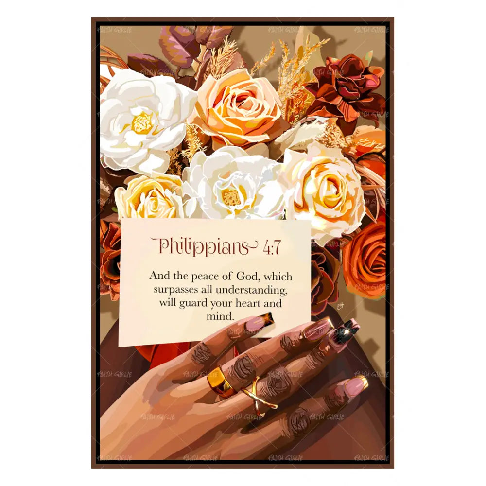 Philippians 4:7- Bible verse wall art and Christian wall art by Faith Girlie featuring faith-inspired designs, uplifting Scripture, and modern Christian home decor. Perfect for Christian living room decor, bedroom decor, office decor, prayer room decor, and meaningful Christian gifts for women and families.-Faith Girlie