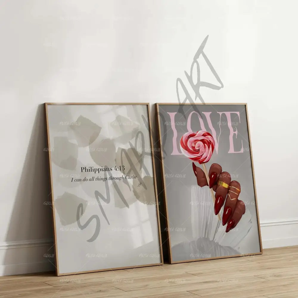 Philipians 4:13- Bible verse wall art and Christian wall art by Faith Girlie featuring faith-inspired designs, uplifting Scripture, and modern Christian home decor. Perfect for Christian living room decor, bedroom decor, office decor, prayer room decor, and meaningful Christian gifts for women and families.-Faith Girlie