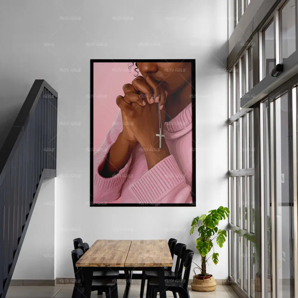 Prayer- Bible verse wall art and Christian wall art by Faith Girlie featuring faith-inspired designs, uplifting Scripture, and modern Christian home decor. Perfect for Christian living room decor, bedroom decor, office decor, prayer room decor, and meaningful Christian gifts for women and families.-Faith Girlie