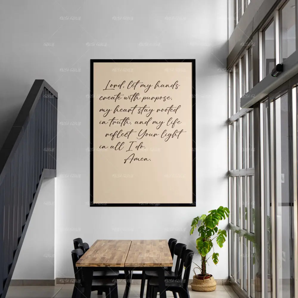 Pretty Girl Prayer- Bible verse wall art and Christian wall art by Faith Girlie featuring faith-inspired designs, uplifting Scripture, and modern Christian home decor. Perfect for Christian living room decor, bedroom decor, office decor, prayer room decor, and meaningful Christian gifts for women and families.-Faith Girlie