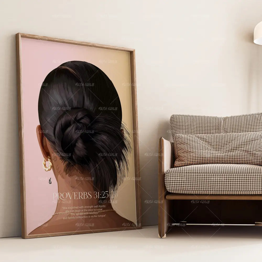 Proverbs 31:25-26- Bible verse wall art and Christian wall art by Faith Girlie featuring faith-inspired designs, uplifting Scripture, and modern Christian home decor. Perfect for Christian living room decor, bedroom decor, office decor, prayer room decor, and meaningful Christian gifts for women and families.-Faith Girlie