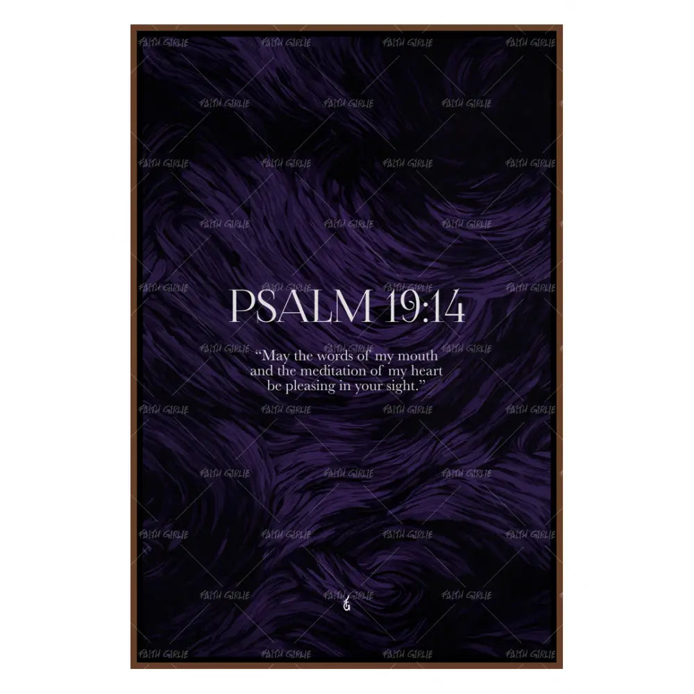 Psalm 19:14 - Wall Art