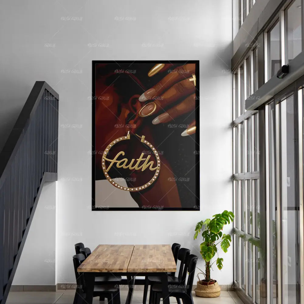 Rocking Faith- Bible verse wall art and Christian wall art by Faith Girlie featuring faith-inspired designs, uplifting Scripture, and modern Christian home decor. Perfect for Christian living room decor, bedroom decor, office decor, prayer room decor, and meaningful Christian gifts for women and families.-Faith Girlie