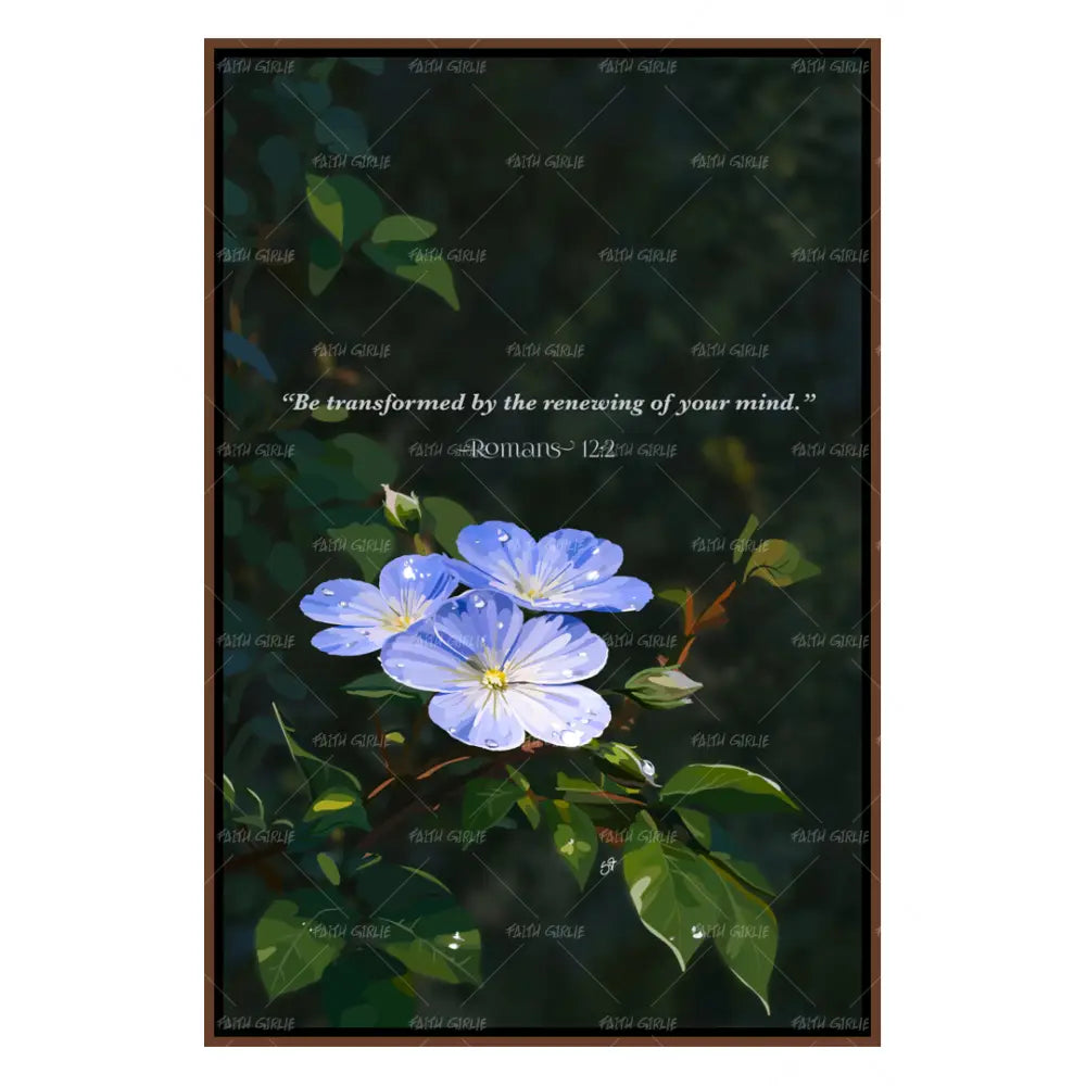 Romans 12:2- Bible verse wall art and Christian wall art by Faith Girlie featuring faith-inspired designs, uplifting Scripture, and modern Christian home decor. Perfect for Christian living room decor, bedroom decor, office decor, prayer room decor, and meaningful Christian gifts for women and families.-Faith Girlie