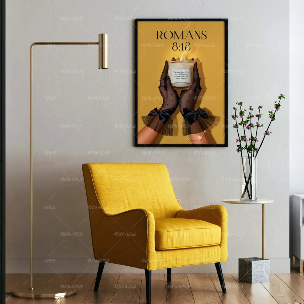 Romans 8:18- Bible verse wall art and Christian wall art by Faith Girlie featuring faith-inspired designs, uplifting Scripture, and modern Christian home decor. Perfect for Christian living room decor, bedroom decor, office decor, prayer room decor, and meaningful Christian gifts for women and families.-Faith Girlie