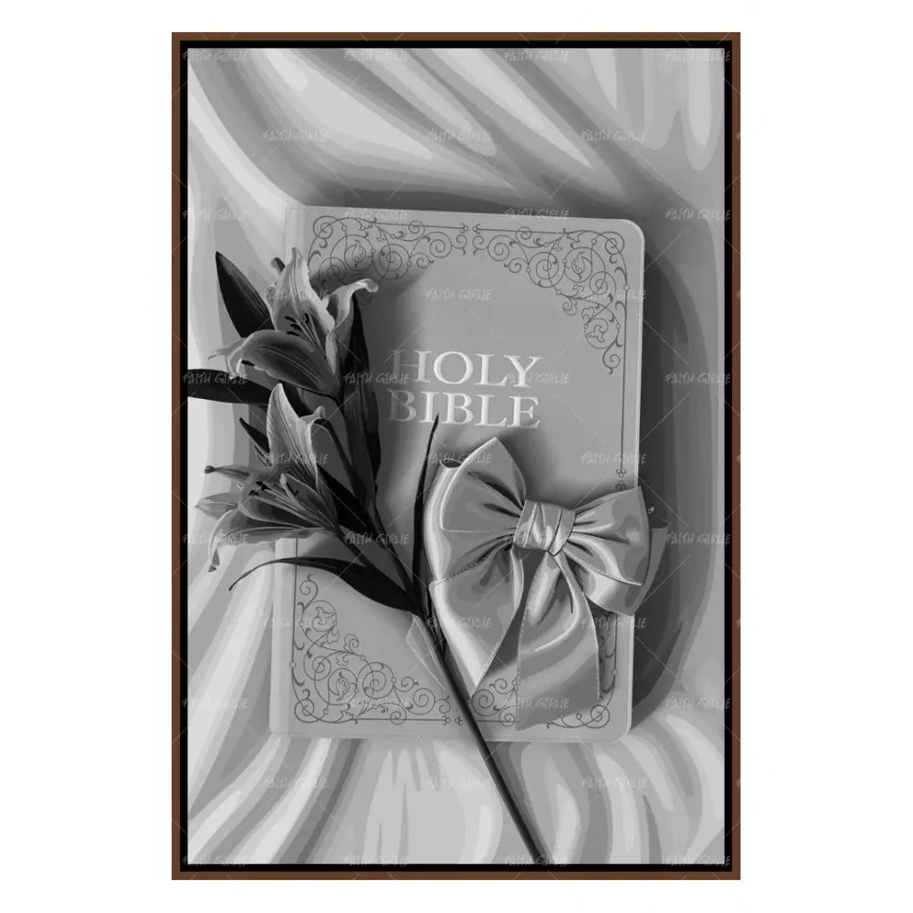 Sacred & Still B&W- Bible verse wall art and Christian wall art by Faith Girlie featuring faith-inspired designs, uplifting Scripture, and modern Christian home decor. Perfect for Christian living room decor, bedroom decor, office decor, prayer room decor, and meaningful Christian gifts for women and families.-Faith Girlie