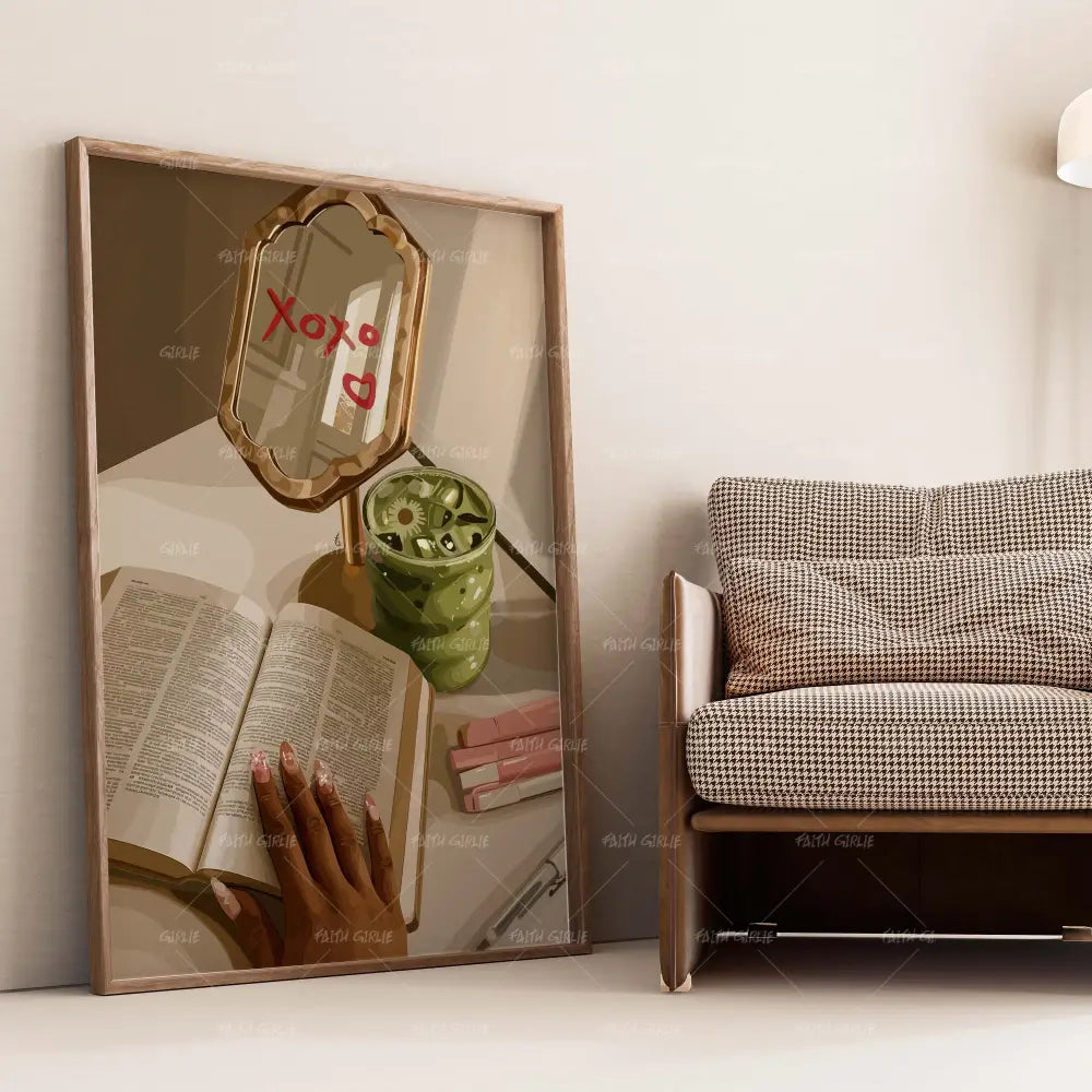 Soul in Stillness- Bible verse wall art and Christian wall art by Faith Girlie featuring faith-inspired designs, uplifting Scripture, and modern Christian home decor. Perfect for Christian living room decor, bedroom decor, office decor, prayer room decor, and meaningful Christian gifts for women and families.-Faith Girlie