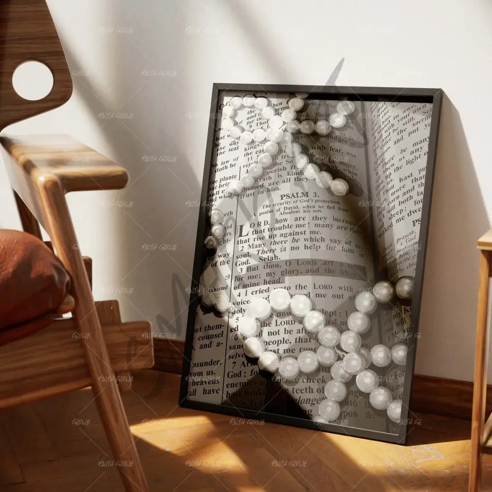 Surrounded By Grace B&W- Bible verse wall art and Christian wall art by Faith Girlie featuring faith-inspired designs, uplifting Scripture, and modern Christian home decor. Perfect for Christian living room decor, bedroom decor, office decor, prayer room decor, and meaningful Christian gifts for women and families.-Faith Girlie