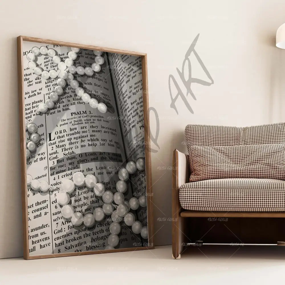 Surrounded By Grace B&W- Bible verse wall art and Christian wall art by Faith Girlie featuring faith-inspired designs, uplifting Scripture, and modern Christian home decor. Perfect for Christian living room decor, bedroom decor, office decor, prayer room decor, and meaningful Christian gifts for women and families.-Faith Girlie