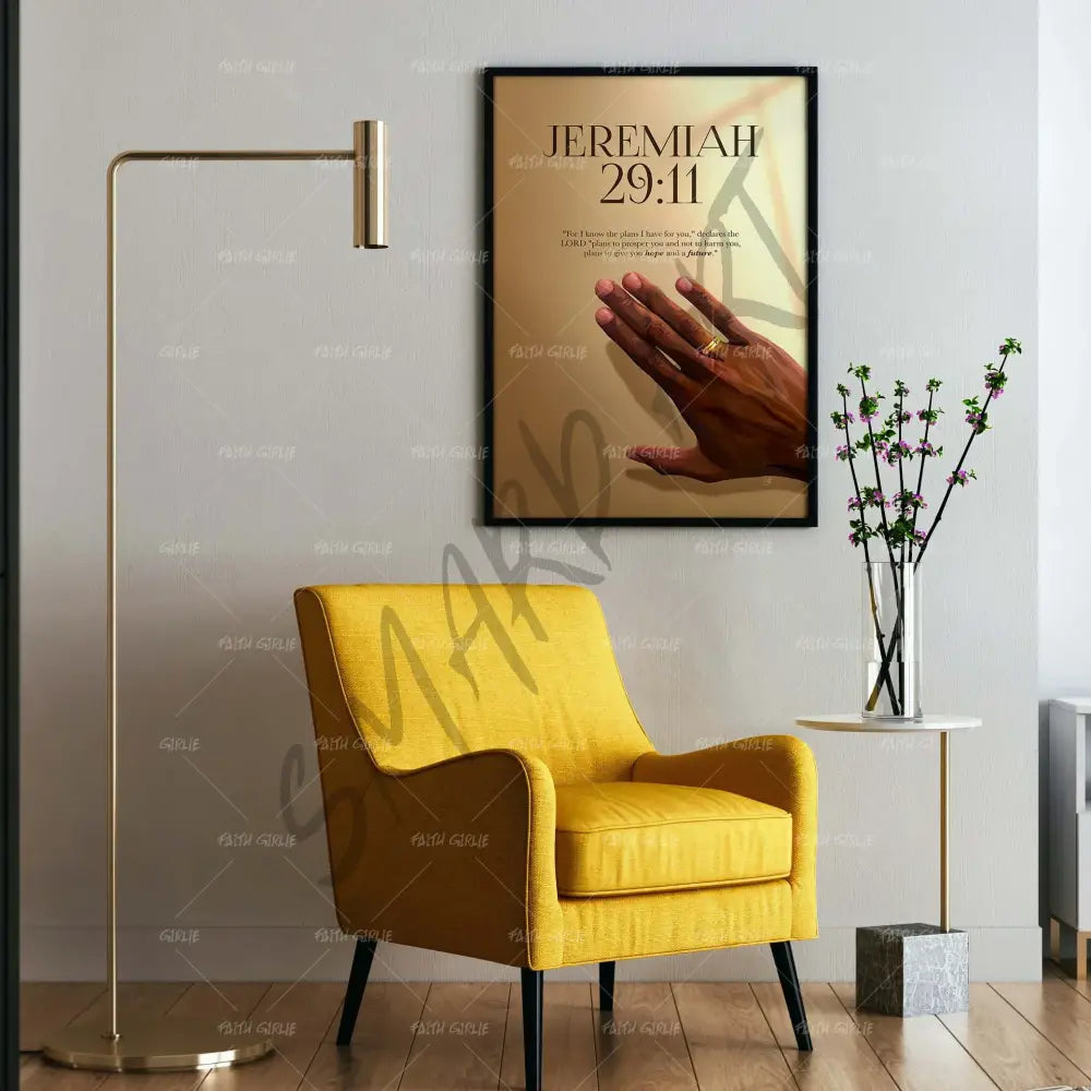 The Plan-Jeremiah 29:11- Bible verse wall art and Christian wall art by Faith Girlie featuring faith-inspired designs, uplifting Scripture, and modern Christian home decor. Perfect for Christian living room decor, bedroom decor, office decor, prayer room decor, and meaningful Christian gifts for women and families.-Faith Girlie