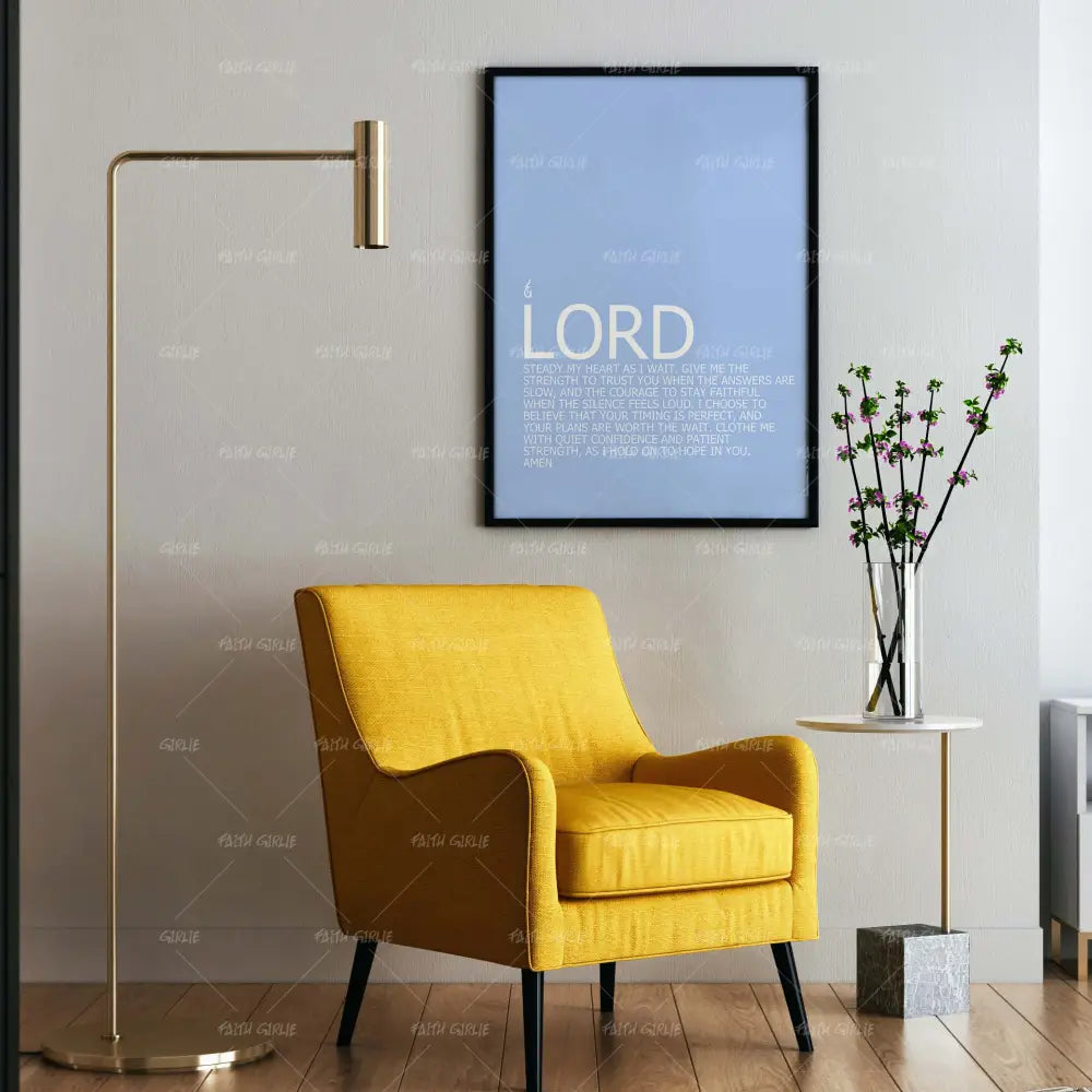 Waiting Season Prayer- Bible verse wall art and Christian wall art by Faith Girlie featuring faith-inspired designs, uplifting Scripture, and modern Christian home decor. Perfect for Christian living room decor, bedroom decor, office decor, prayer room decor, and meaningful Christian gifts for women and families.-Faith Girlie