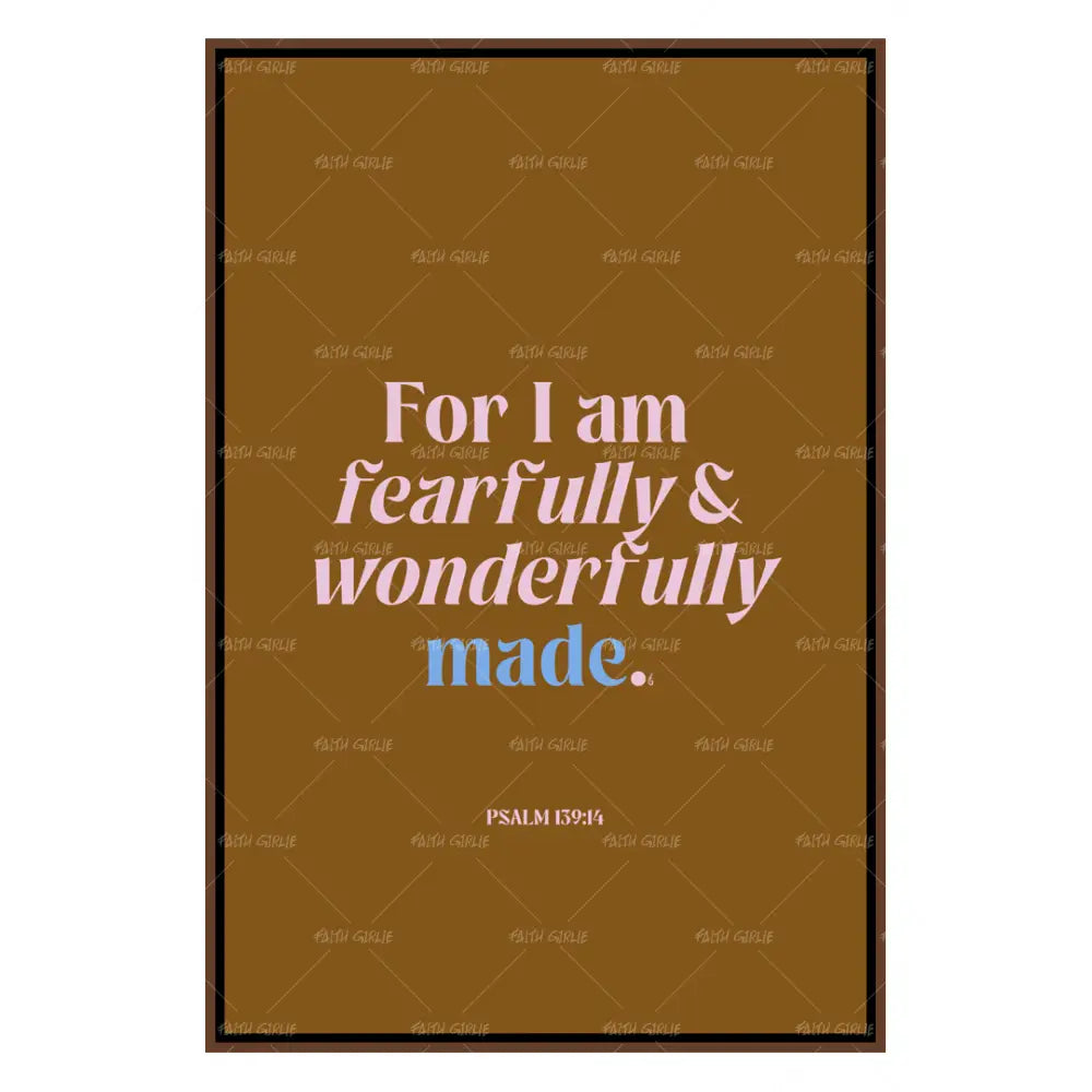 Wonderfully Made - Wall Art