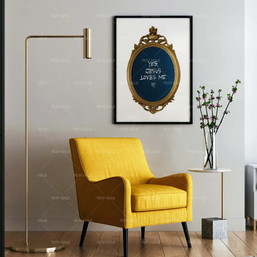 Yes Jesus Loves Me-wall art print featuring decorative artistic design suitable for living rooms, offices, and schools by Faith Girlie. Elevate your space with faith-inspired wall art designed to bring peace, purpose, and beauty into your home. At Faith Girlie, each piece is thoughtfully created to inspire reflection, strengthen faith, and celebrate a life grounded in God’s word.